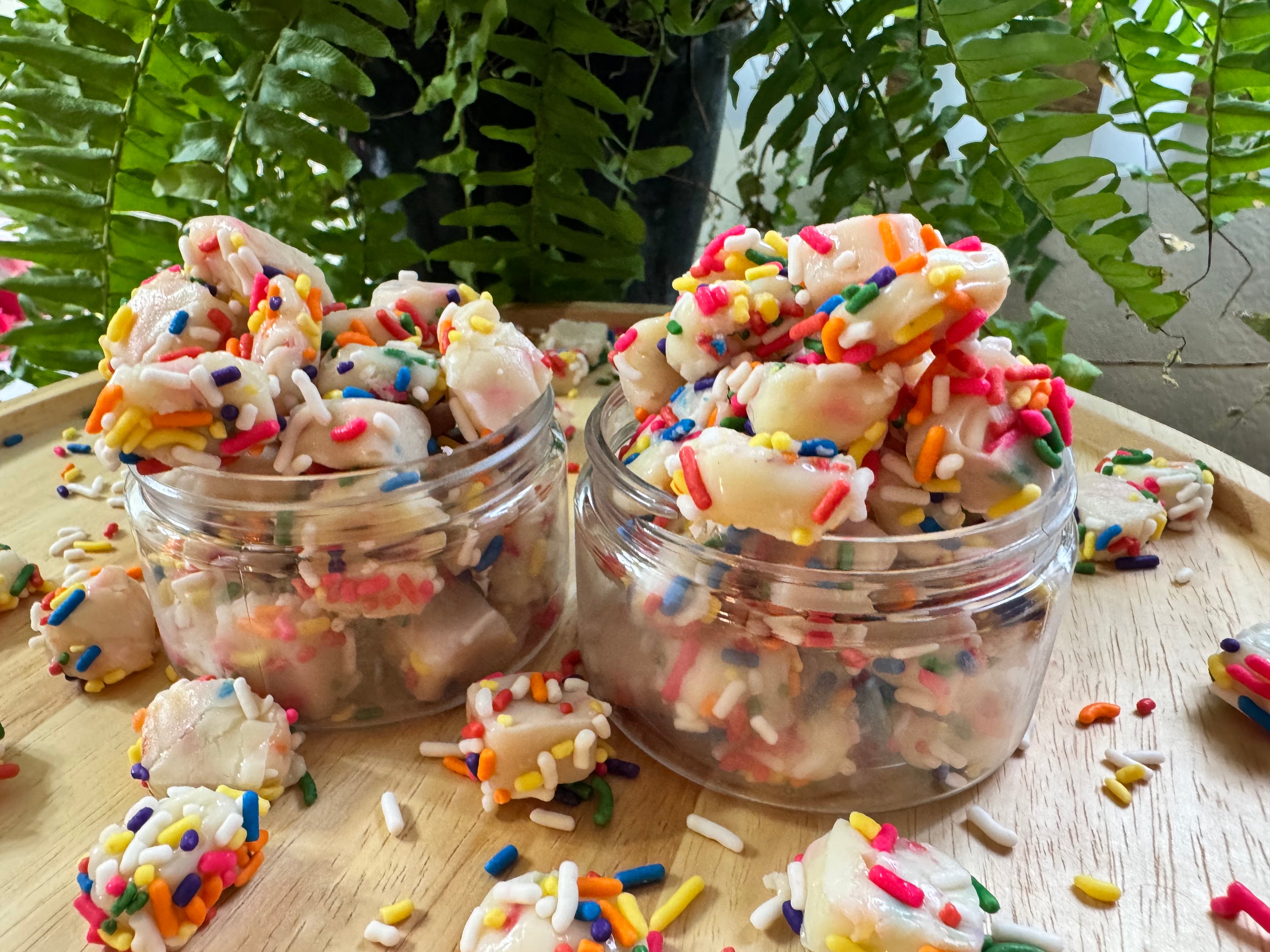Rosie’s Birthday Fudge BITES with White Chocolate & Confetti 5oz