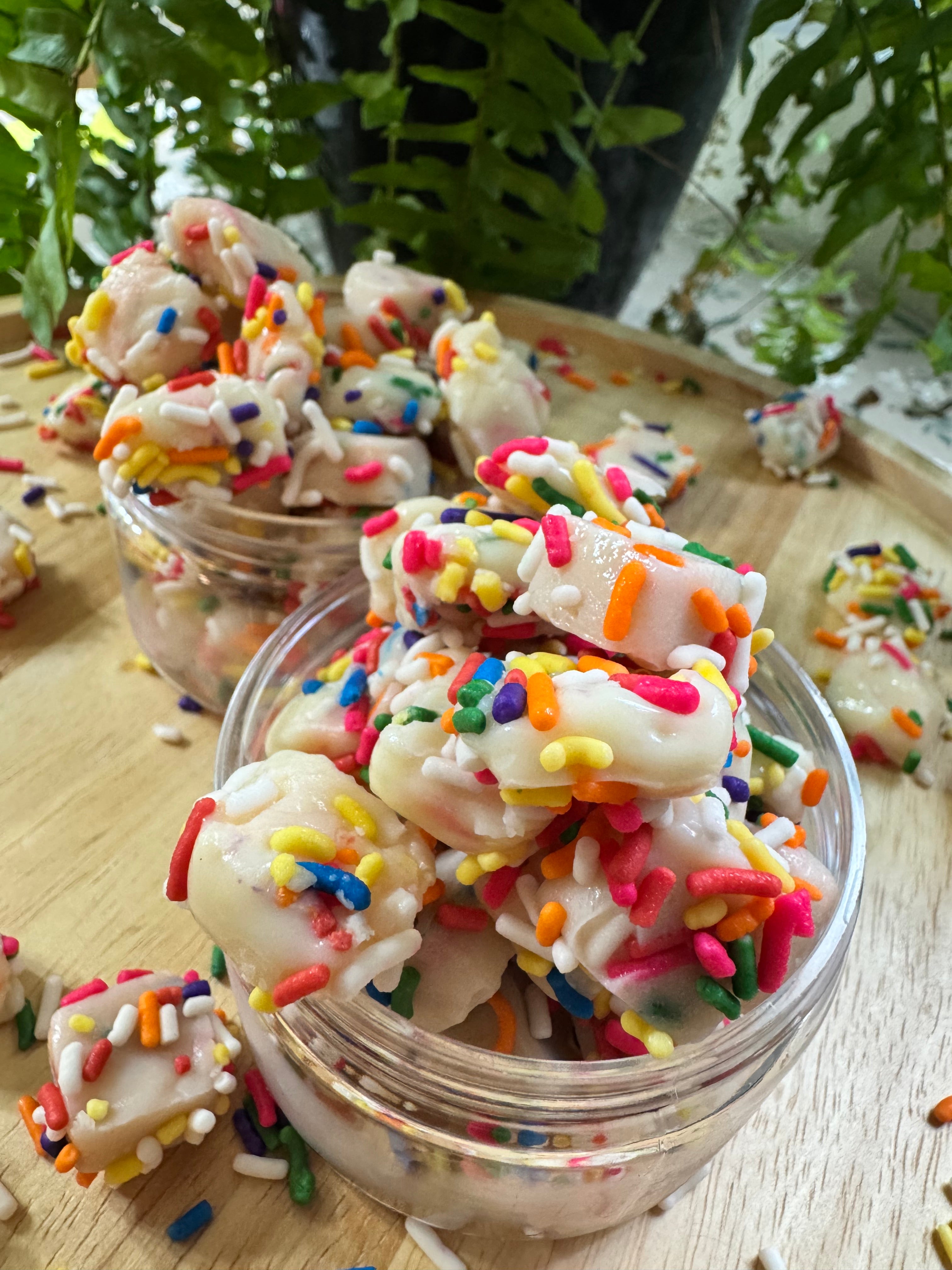 Rosie’s Birthday Fudge BITES with White Chocolate & Confetti 5oz