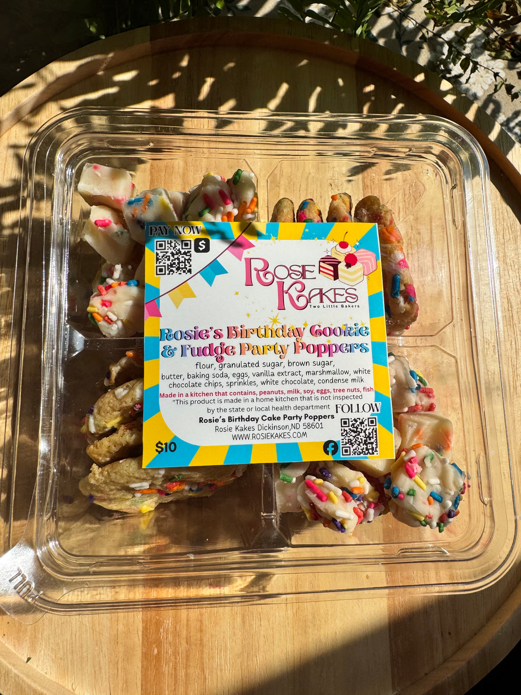 Rosie’s Party Poppers with Rosie’s Birthday Cookie and Birthday Confetti Fudge Bites 28oz