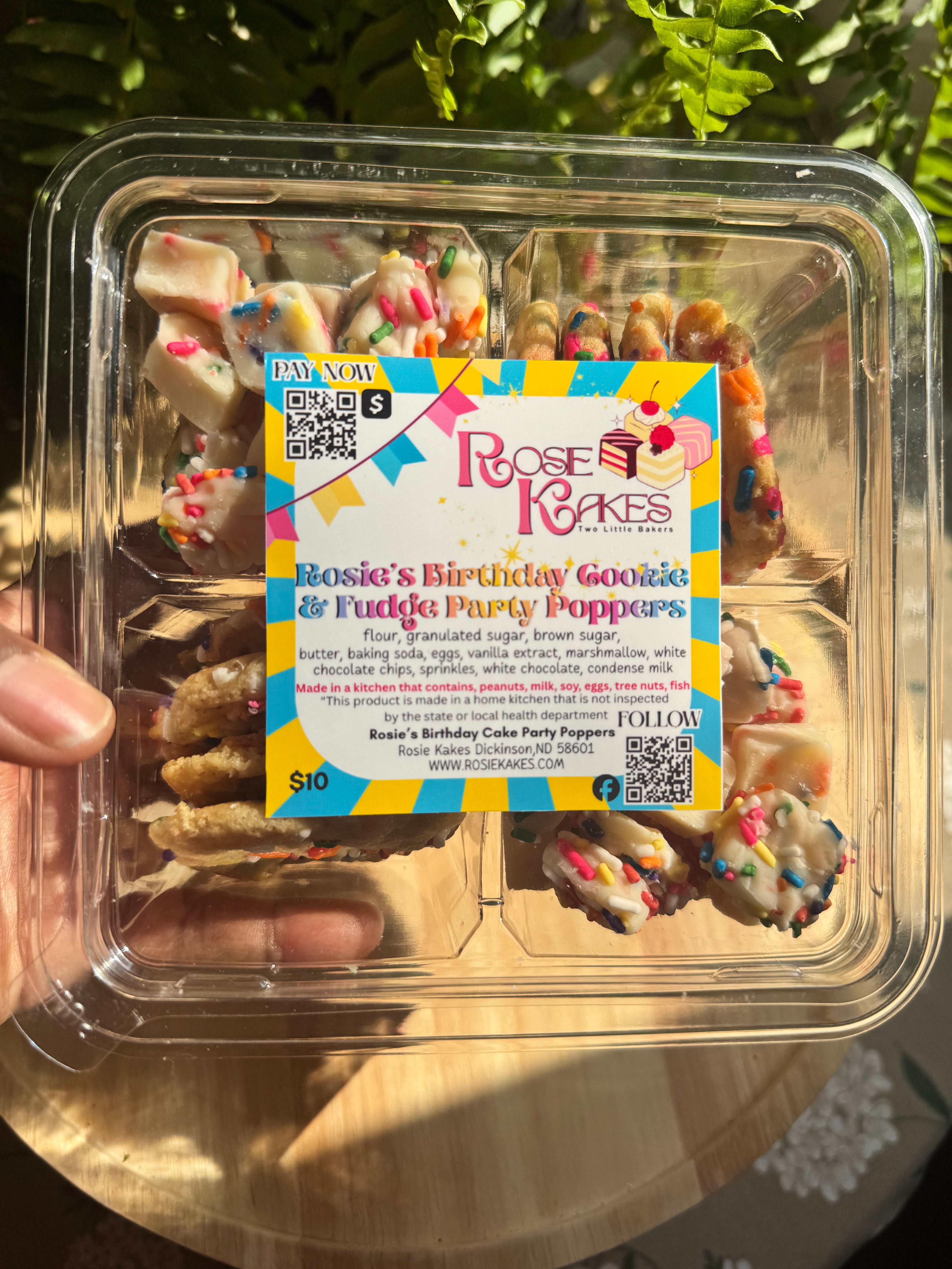 Rosie’s Party Poppers with Rosie’s Birthday Cookie and Birthday Confetti Fudge Bites 28oz