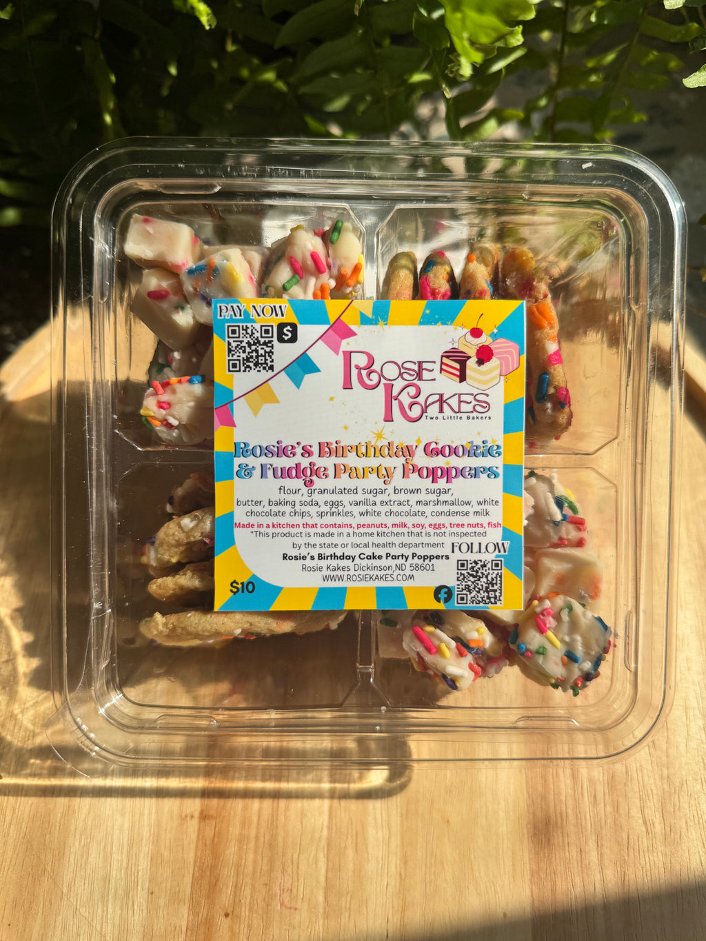 Rosie’s Party Poppers with Rosie’s Birthday Cookie and Birthday Confetti Fudge Bites 28oz
