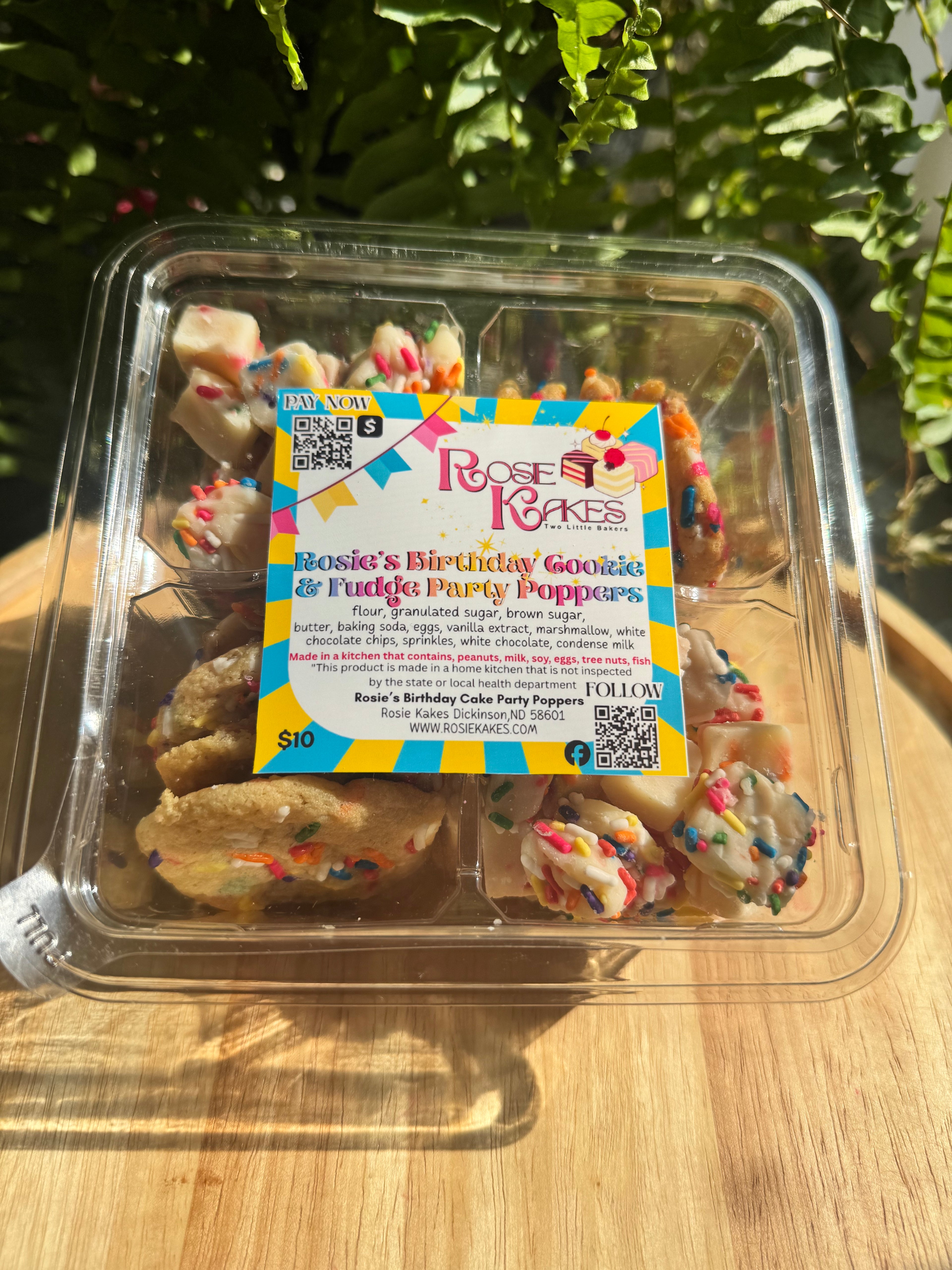 Rosie’s Party Poppers with Rosie’s Birthday Cookie and Birthday Confetti Fudge Bites 28oz