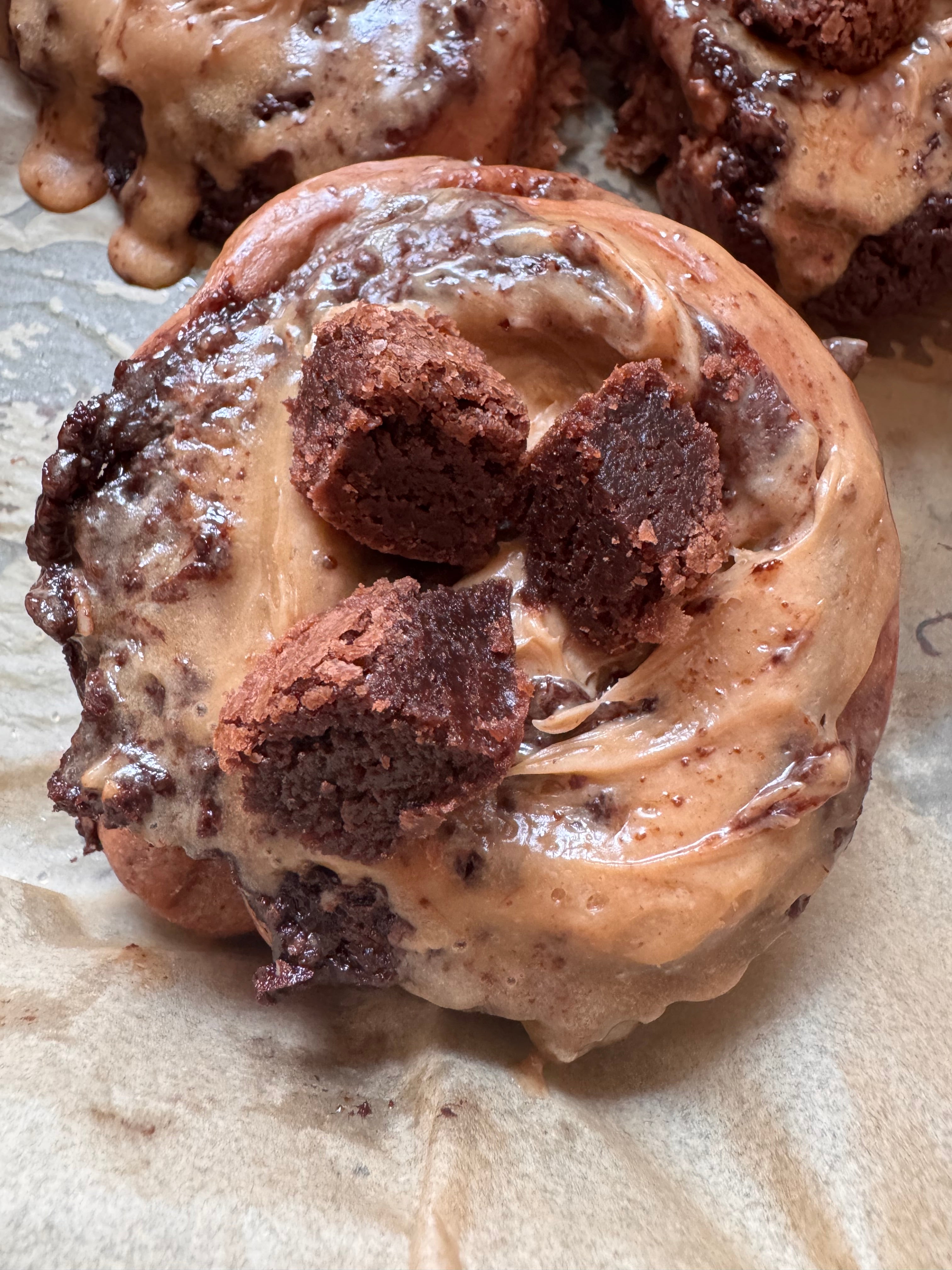 Triple Chocolate Brownie Cinnamon Rolls