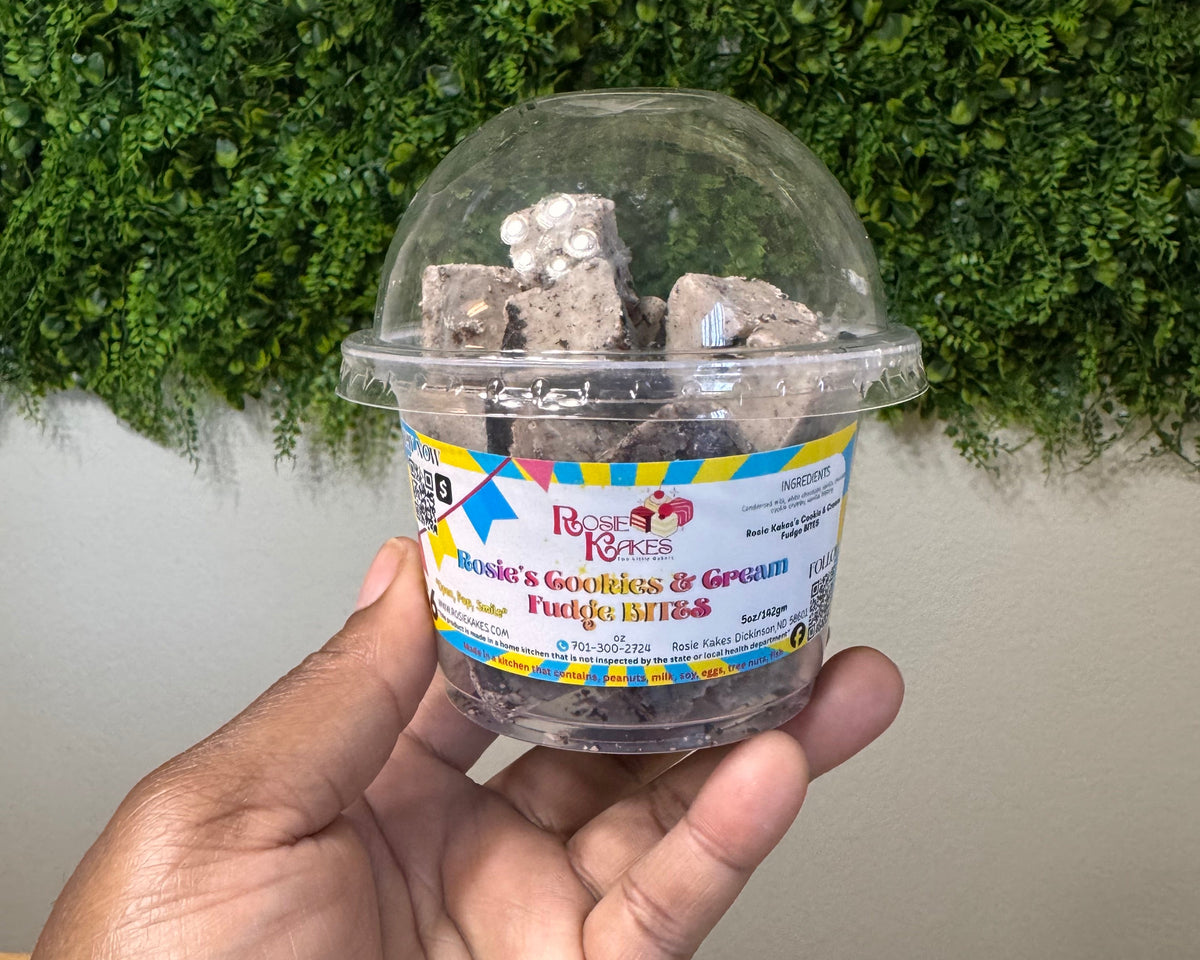 Rosie’s Banana Pudding Fudge BITES with White Chocolate & Nilla Crumbs 5oz