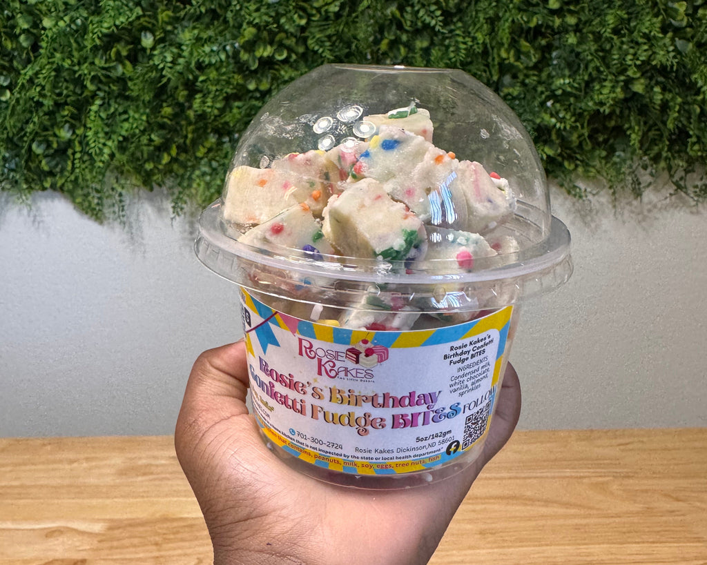 Rosie’s Cookies & Cream Fudge BITES with White Chocolate & Oreo Crumbs 5oz