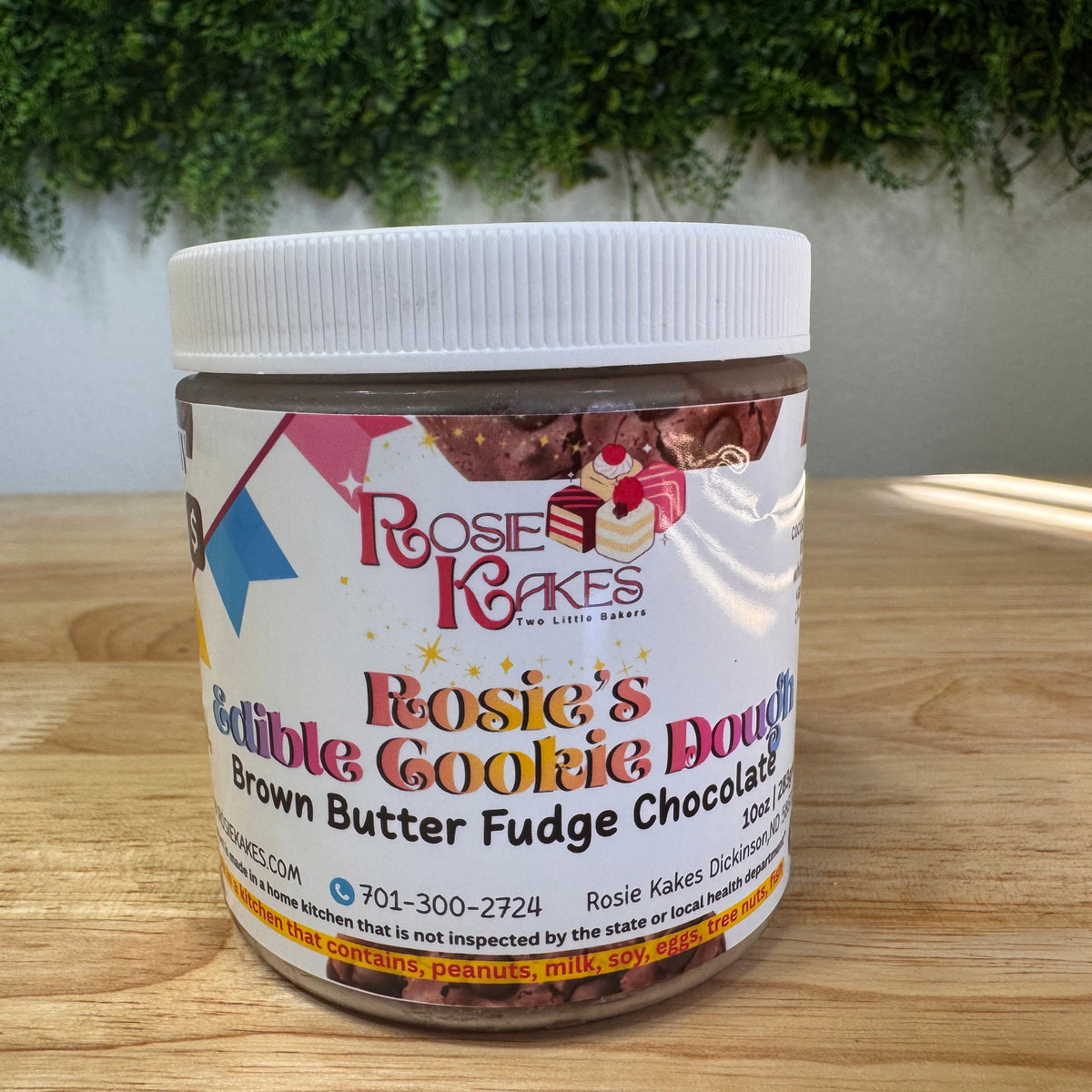 Rosie Kakes Fudge Chocolate Edible Cookie Dough