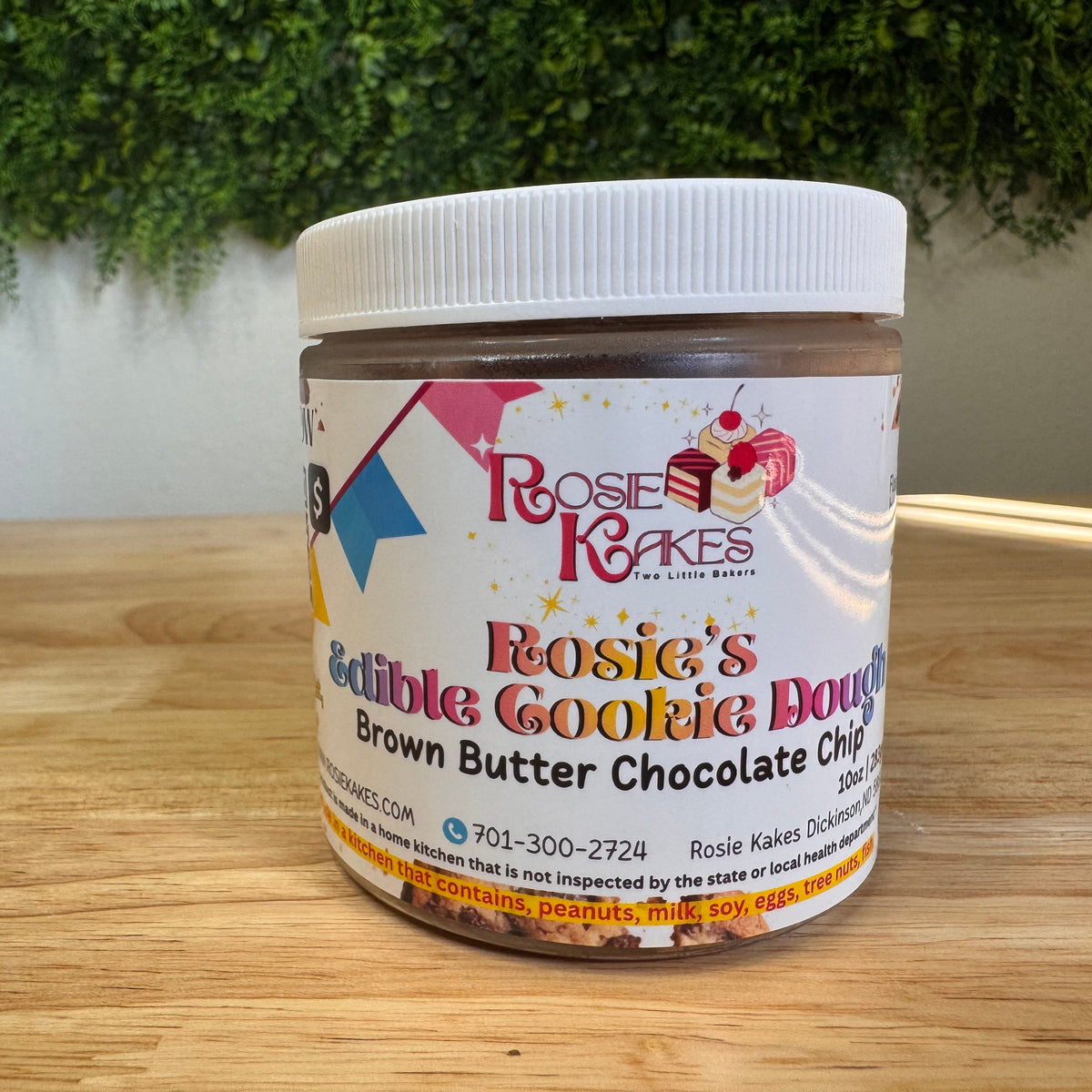 Rosie Kakes Fudge Chocolate Edible Cookie Dough